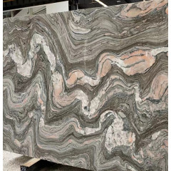 Landscape green marble slabs